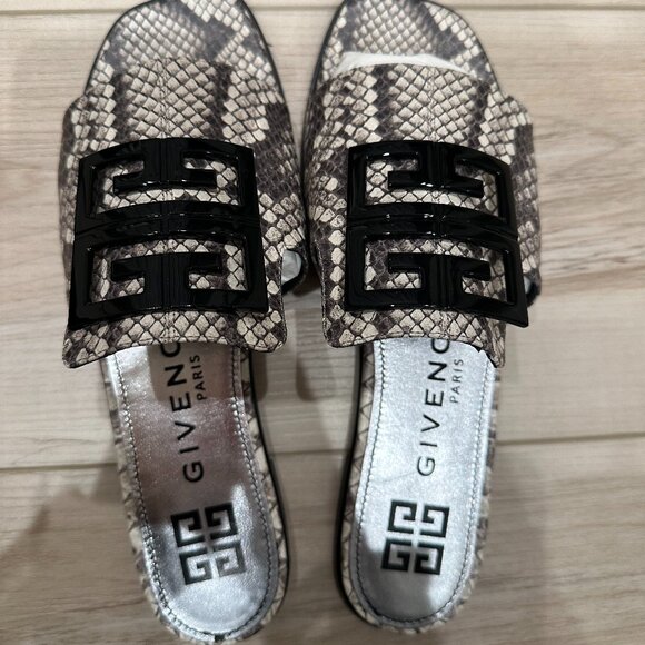 Givenchy 4G Python Flat Sandals - Picture 9 of 13